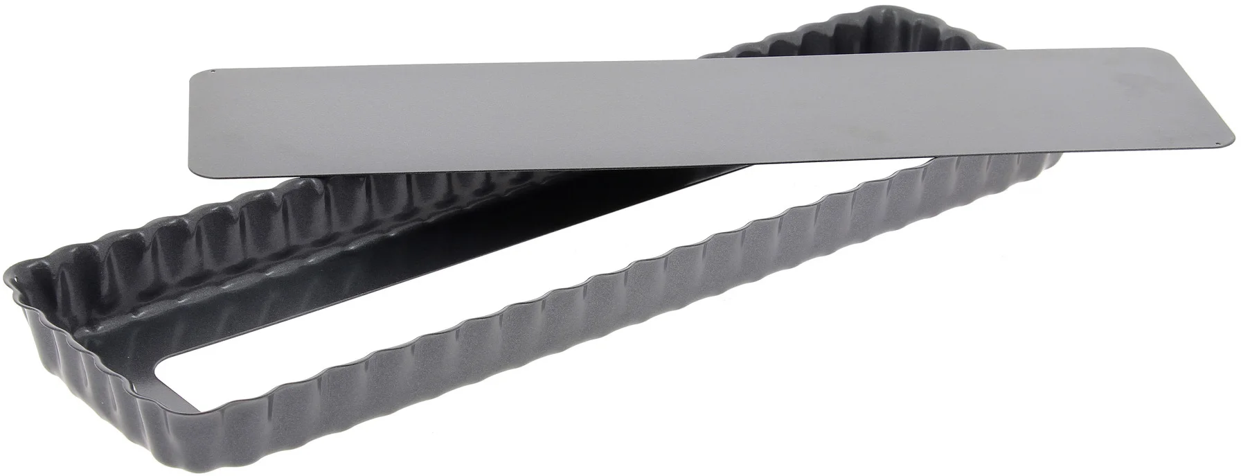 Forma cukiernicza prostokątna do tarty 36 x 10 cm - DE BUYER