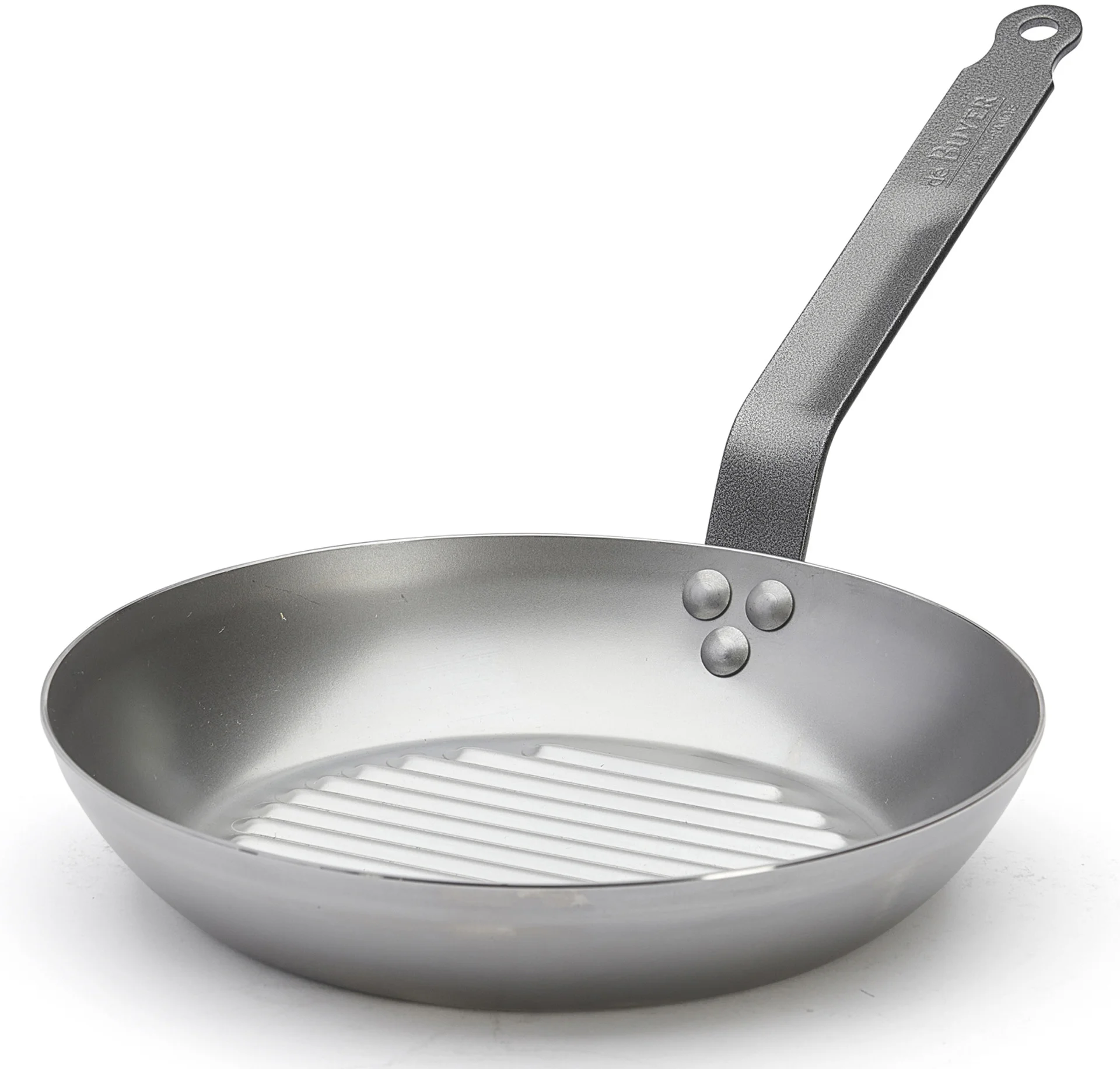 Patelnia okrągła grillowa śr. 26 cm CARBONE PLUS - DE BUYER