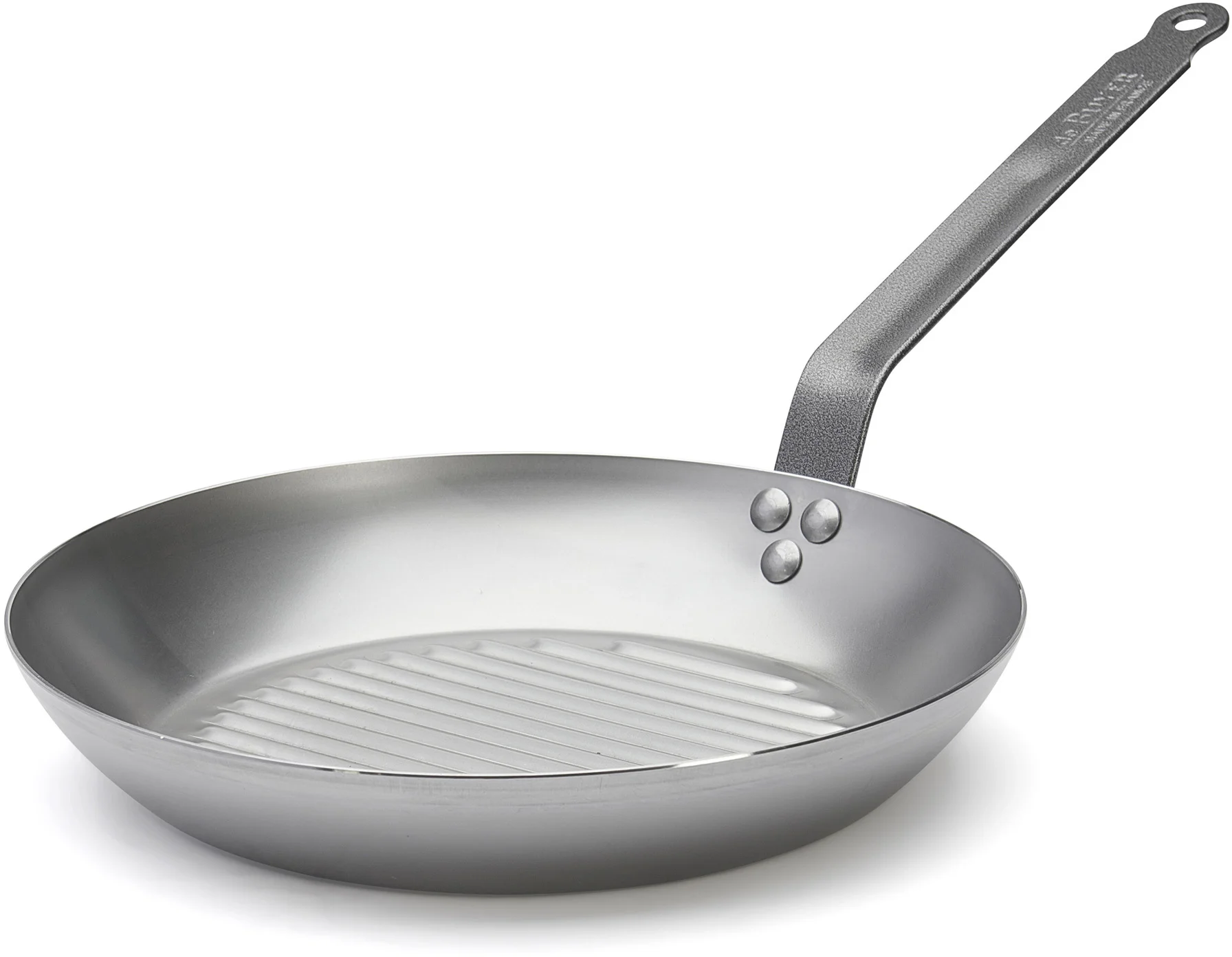 Patelnia okrągła grillowa śr. 30 cm CARBONE PLUS - DE BUYER
