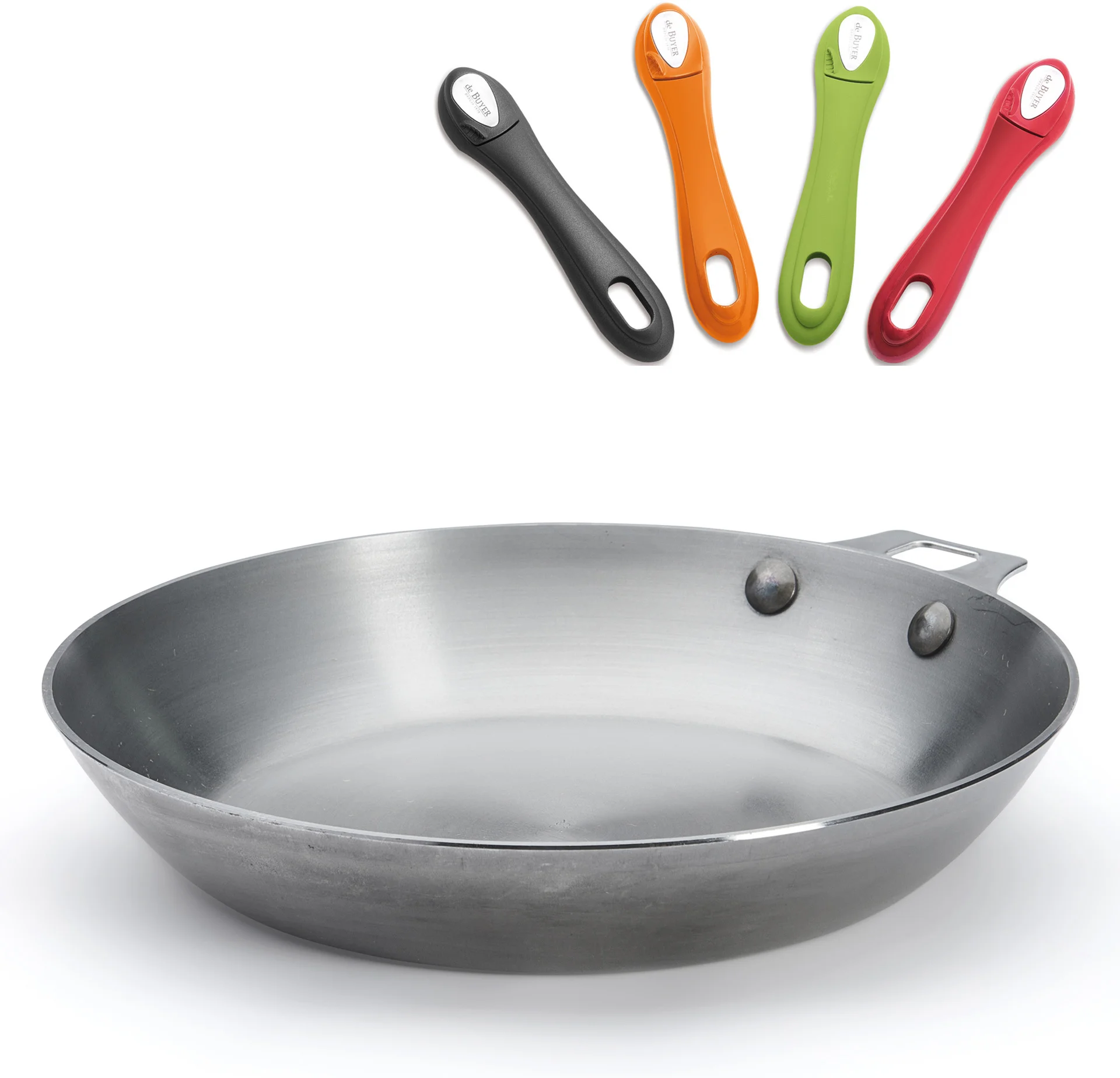 TWISTY Patelnia bez rączki śr. 24 cm MINERAL B ELEMENT - DE BUYER