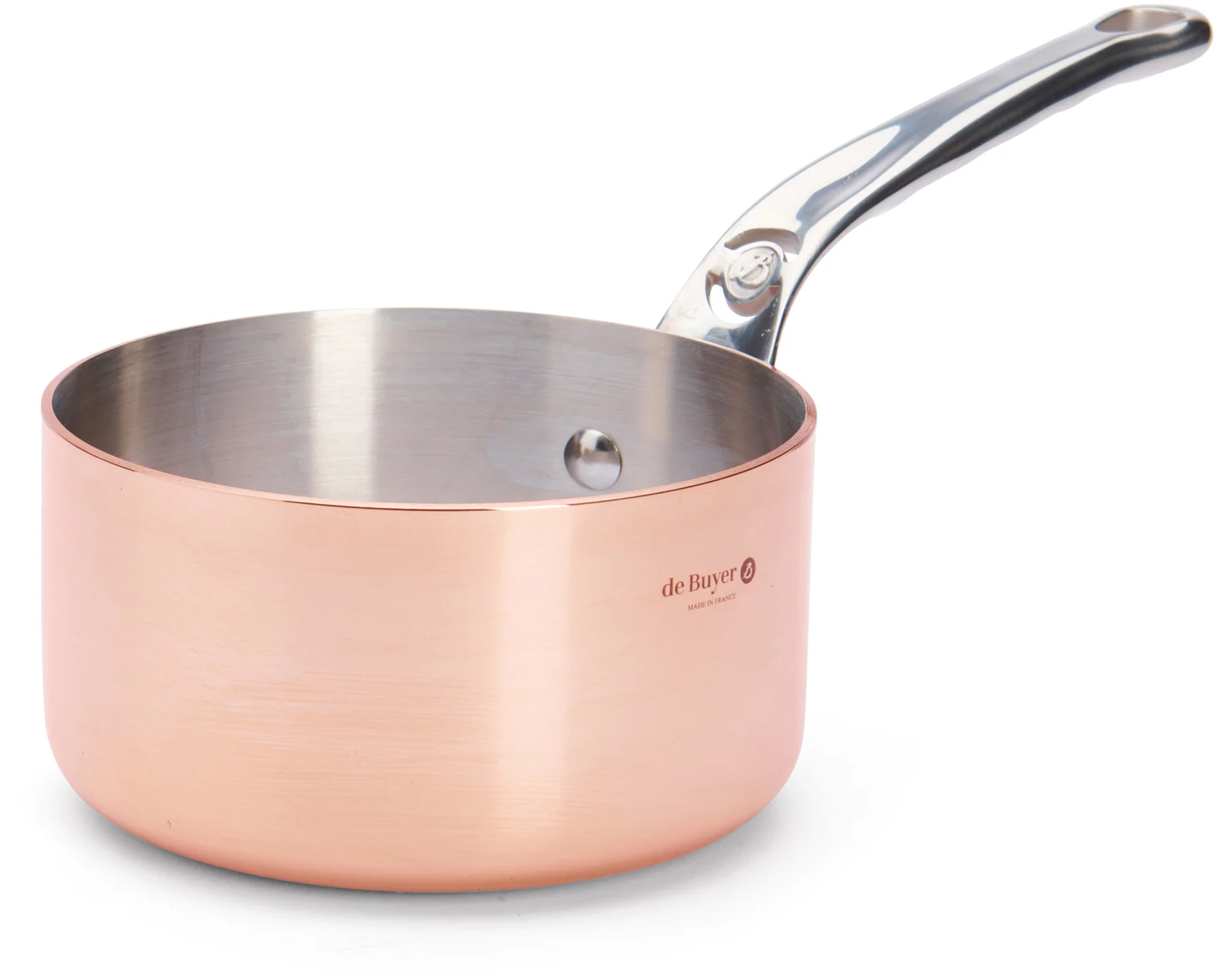 Rondel miedziany prosty wysoki 1,8 l PRIMA MATERA - DE BUYER
