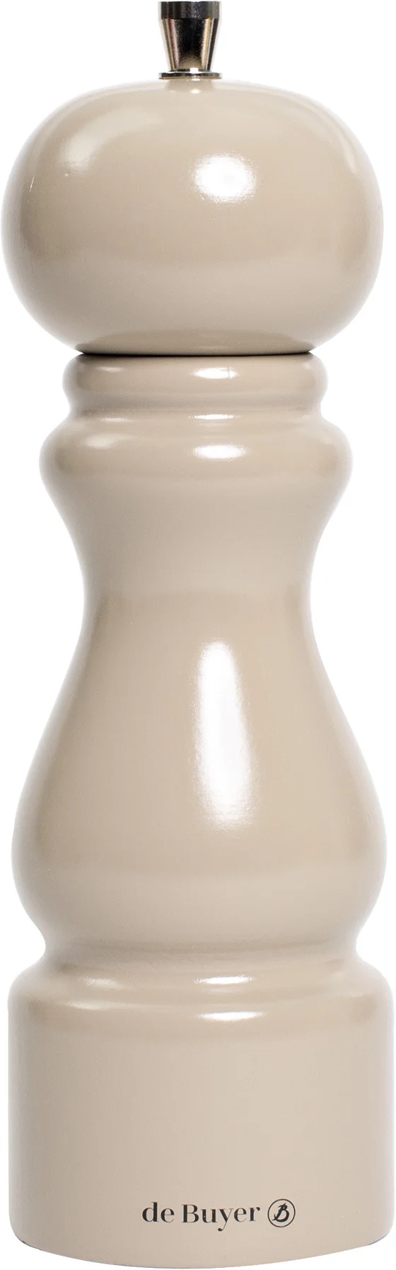 Młynek do pieprzu 20 cm taupe lakierowany RUMBA - DE BUYER