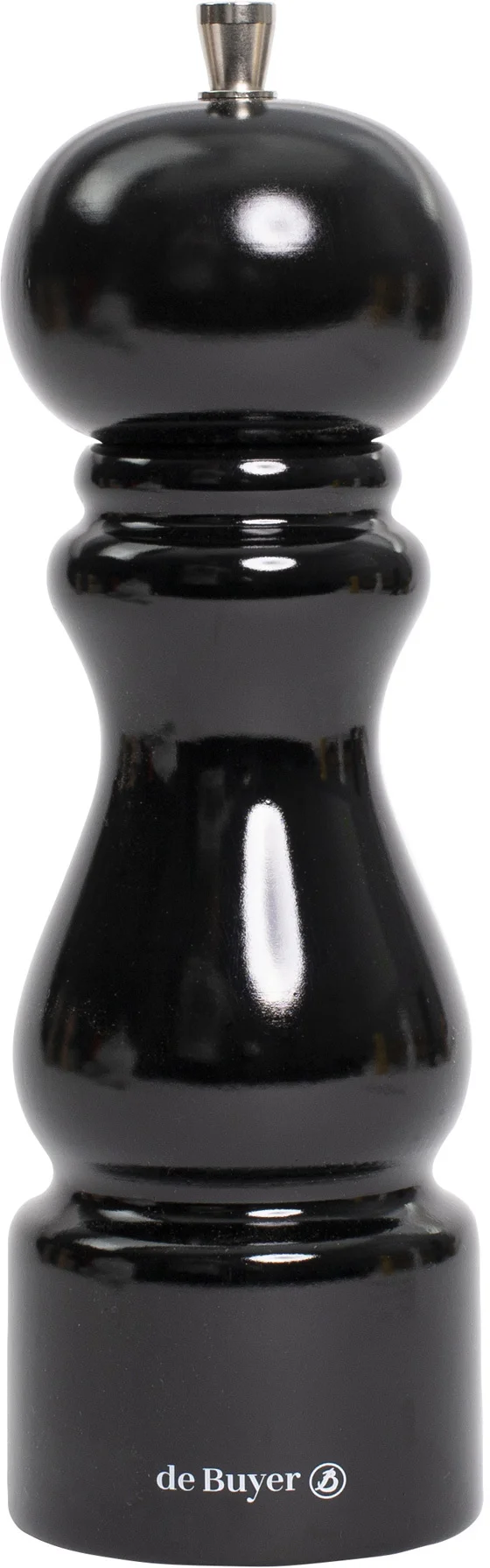 Młynek do soli 20 cm czarny lakierowany RUMBA - DE BUYER