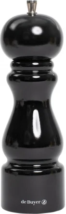 Młynek do soli 20 cm czarny lakierowany RUMBA - DE BUYER