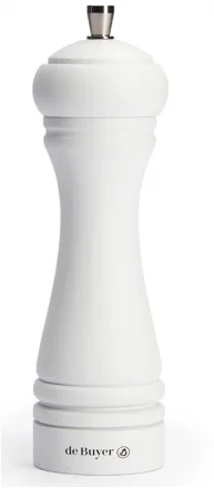 Młynek do soli 18 cm biały matowy JAVA - DE BUYER