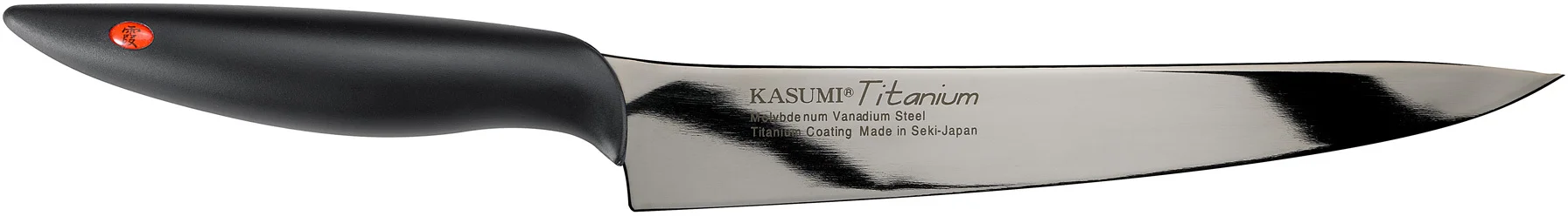 Nóż japoński wąski kuty dł. 20 cm TITANIUM - KASUMI