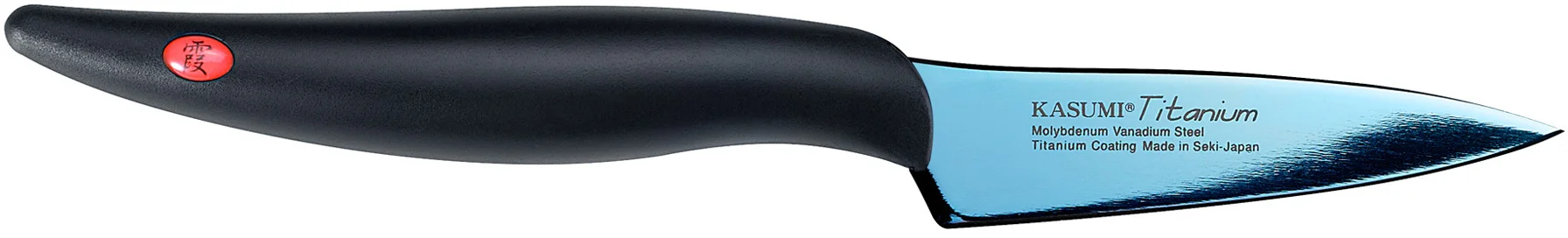 Nóż japoński do warzyw kuty dł. 8 cm niebieski TITANIUM - KASUMI