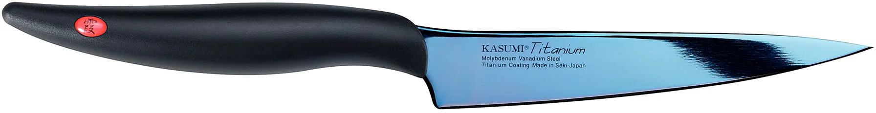 Nóż japoński uniwersalny kuty dł. 12 cm niebieski TITANIUM - KASUMI