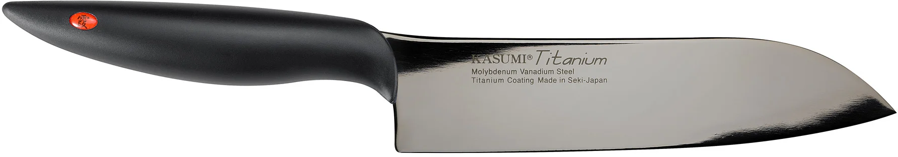 Nóż japoński Santoku kuty dł. 18 cm TITANIUM - KASUMI