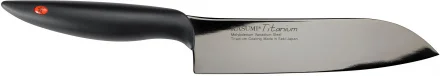 Nóż japoński Santoku kuty dł. 18 cm TITANIUM - KASUMI