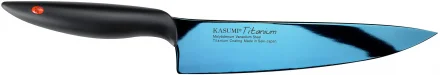 Nóż szefa kuchni kuty dł. 20 cm niebieski TITANIUM - KASUMI