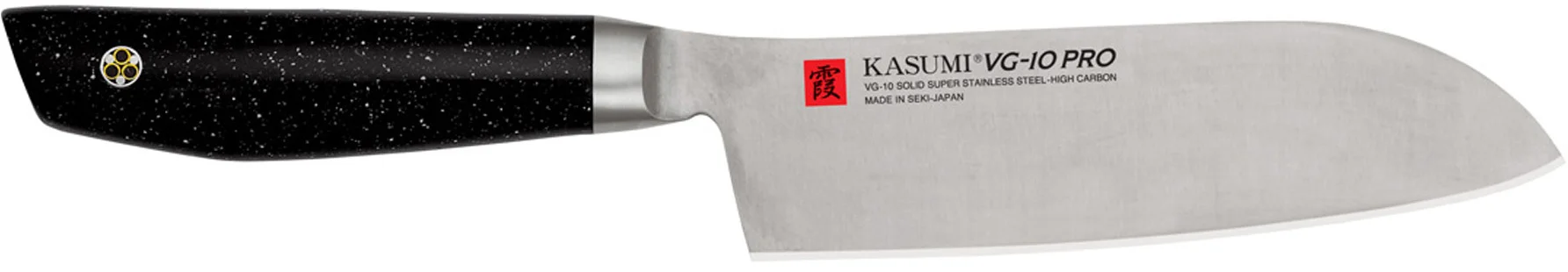 Nóż japoński Santoku mały kuty dł. 13 cm VG-10 PRO - KASUMI
