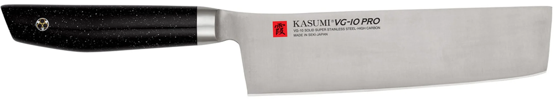 Nóż japoński Nakiri kuty dł. 17 cm VG-10 PRO - KASUMI