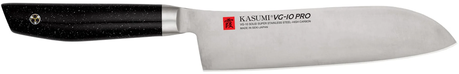 Nóż japoński Santoku kuty dł. 18 cm VG-10 PRO - KASUMI
