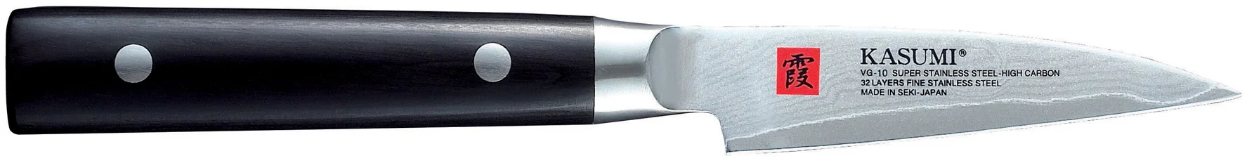 Nóż japoński do carvingu / oczkowania dł. 8 cm DAMASCUS - KASUMI