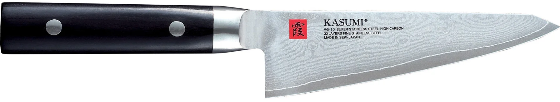 Nóż japoński do trybowania dł. 14 cm stal damasceńska DAMASCUS - KASUMI