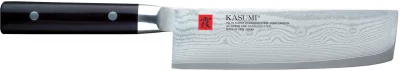 Nóż japoński Nakiri dł. 17 cm stal damasceńska DAMASCUS - KASUMI
