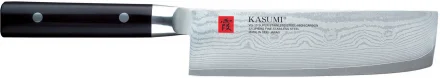Nóż japoński Nakiri dł. 17 cm stal damasceńska DAMASCUS - KASUMI