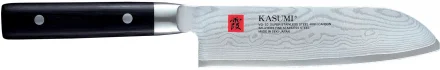 Nóż japoński Santoku dł. 18 cm stal damasceńska DAMASCUS - KASUMI