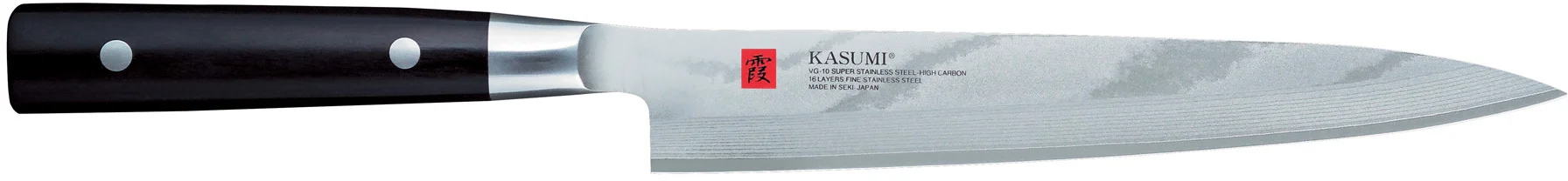 Nóż japoński Sashimi dł. 21 cm stal damasceńska DAMASCUS - KASUMI