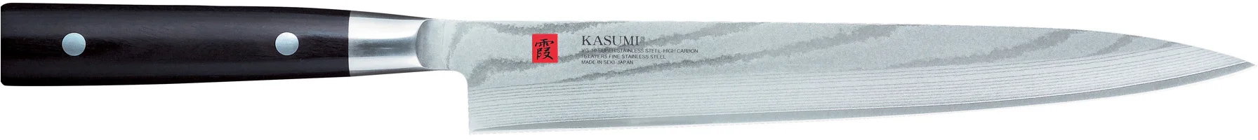 Nóż japoński Sashimi dł. 24 cm stal damasceńska DAMASCUS - KASUMI