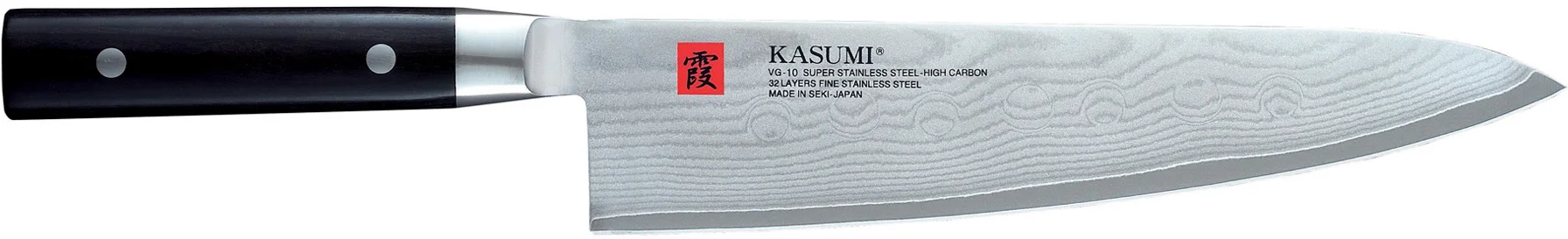 Nóż japoński Chef szefa kuchni dł. 24 cm stal damasceńska DAMASCUS - KASUMI