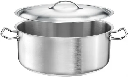 Garnek niski 24 cm z pokrywą PRO - TOMGAST