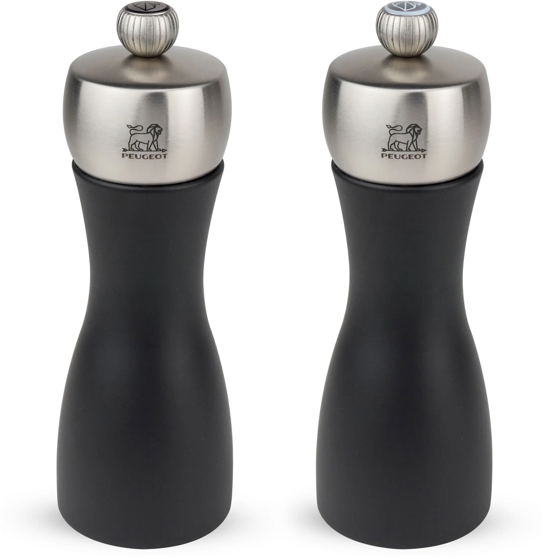 Zestaw młynków do soli i pieprzu 15 cm czarny FIDJI - PEUGEOT