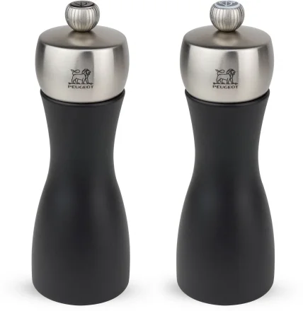 Zestaw młynków do soli i pieprzu 15 cm czarny FIDJI - PEUGEOT