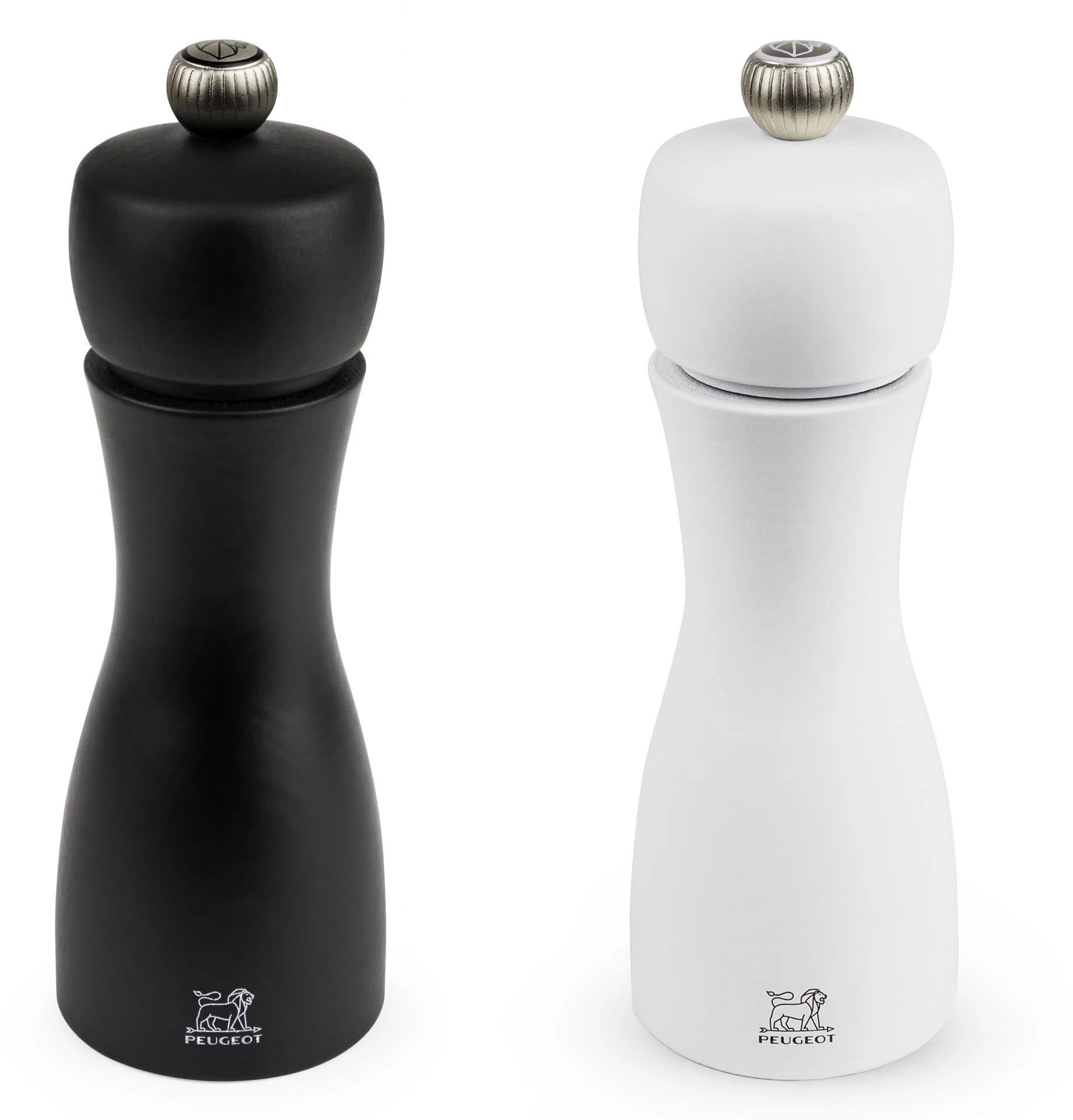 Zestaw młynków do soli i pieprzu 15 cm biały/czarny TAHITI - PEUGEOT
