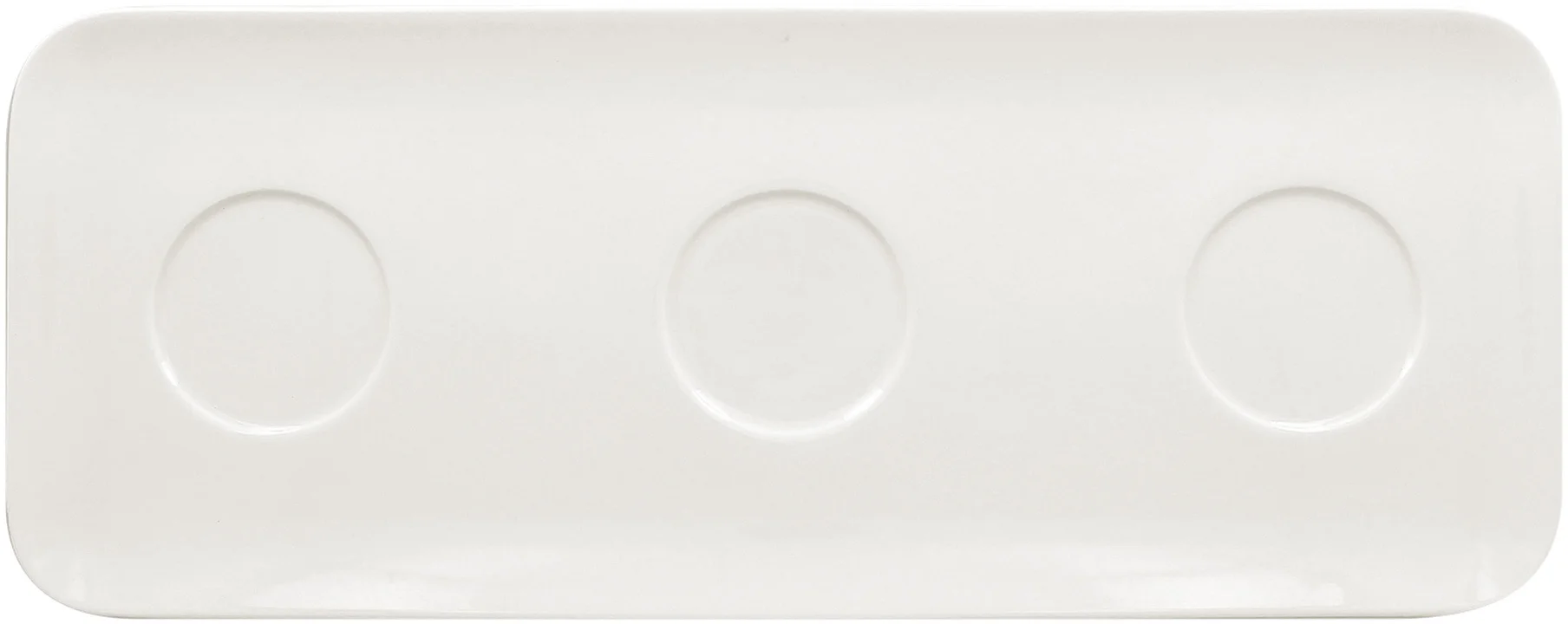 Spodek z trzema wycięciami 46 x 18 cm AUREA - RAK PORCELAIN