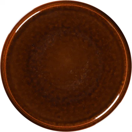 Talerz płaski 24 cm bursztynowy EASE Rakstone - RAK PORCELAIN