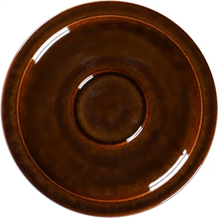 Spodek do espresso 13 cm bursztynowy EASE Rakstone - RAK PORCELAIN