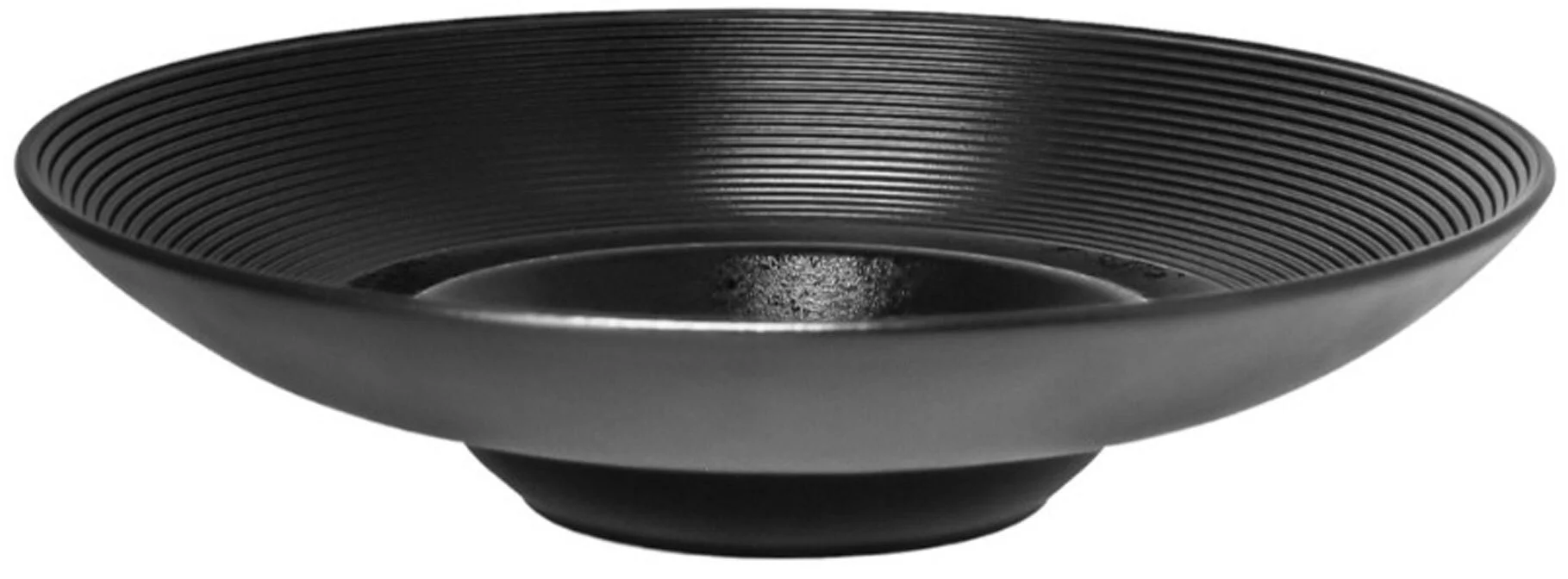 Talerz głęboki EDGE 26 cm KARBON czarny – RAK PORCELAIN