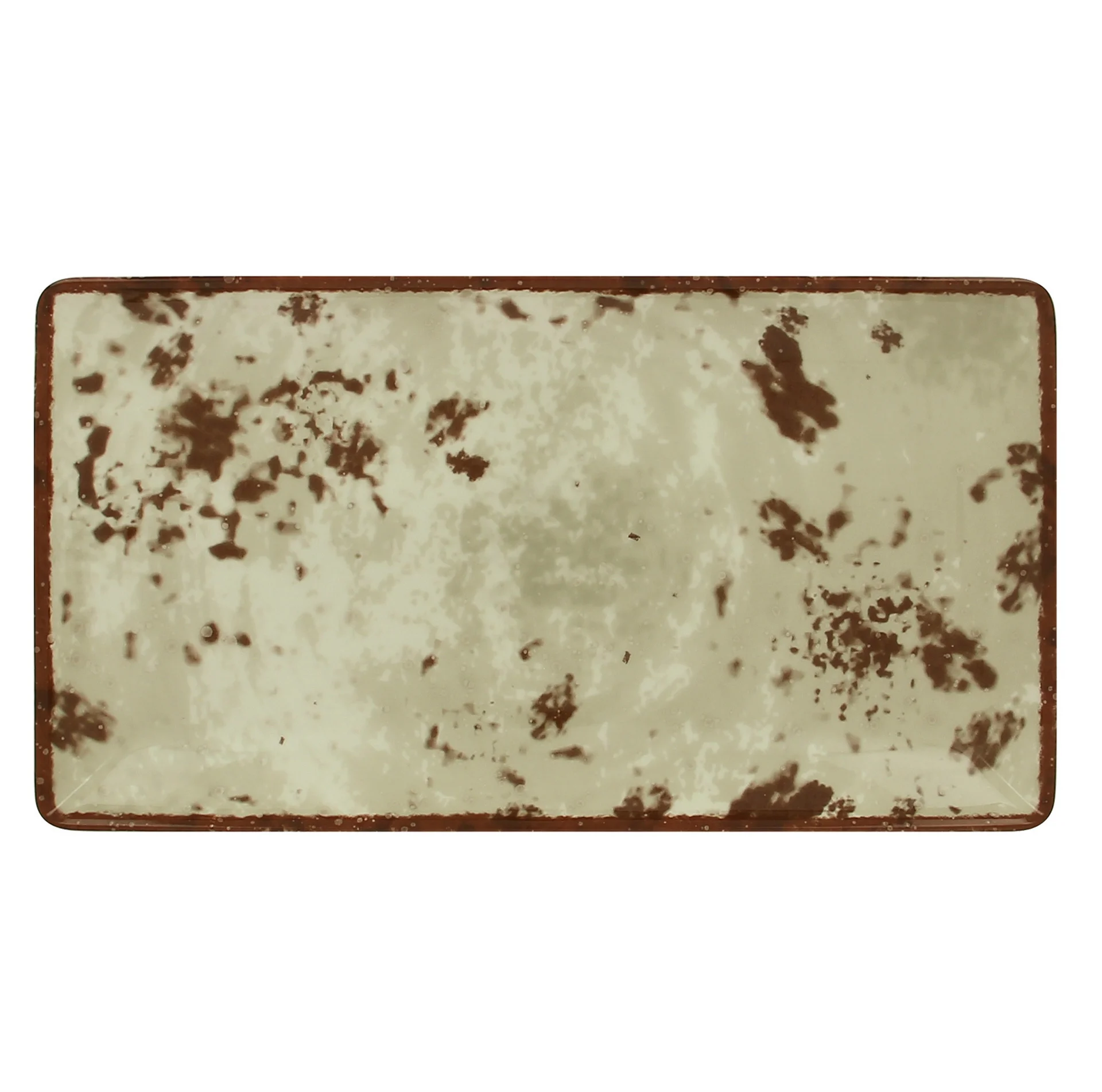 Talerz prostokątny 33 x 18 cm szary PEPPERY  - RAK PORCELAIN