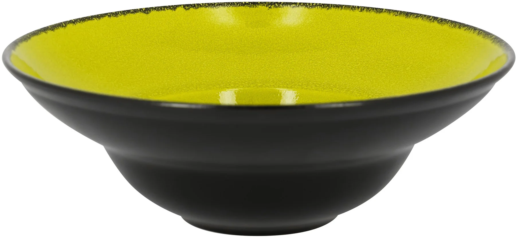 Talerz głęboki, okrągły 26 cm zielony FIRE - RAK PORCELAIN