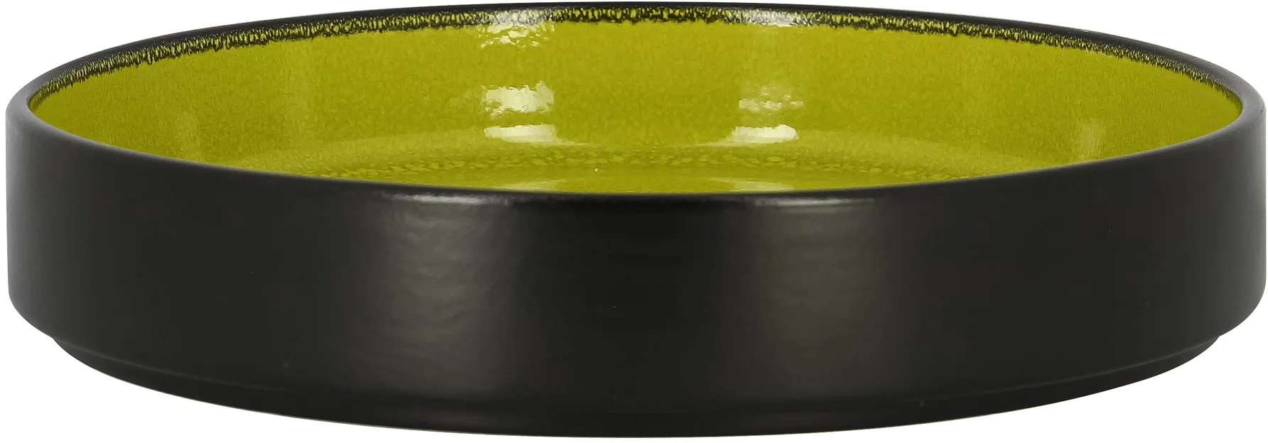 Talerz głęboki, okrągły 23 cm zielony FIRE - RAK PORCELAIN
