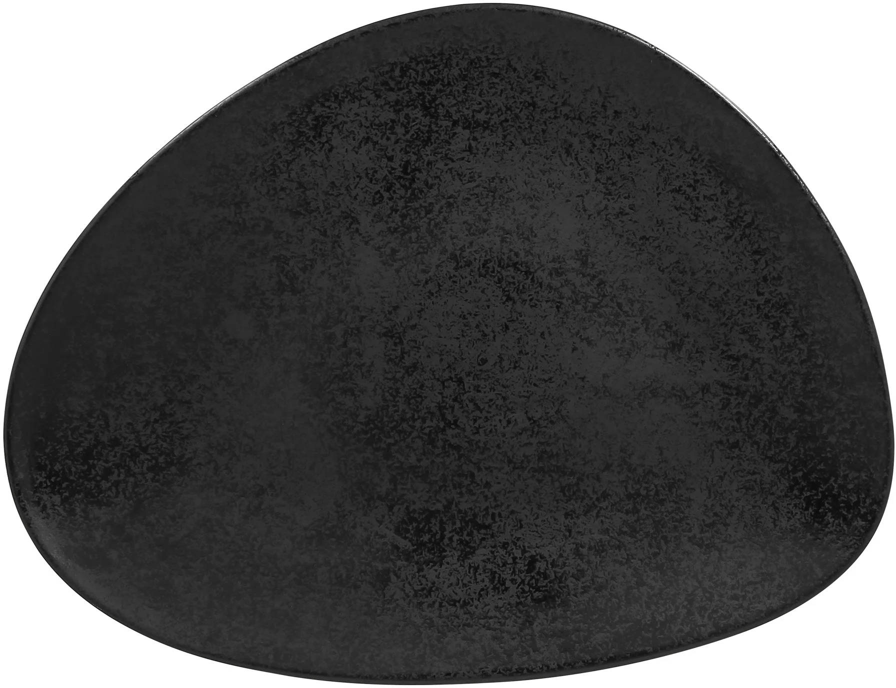 Talerz płaski 33x25 cm, czarny SUGGESTIONS Shaped - RAK PORCELAIN
