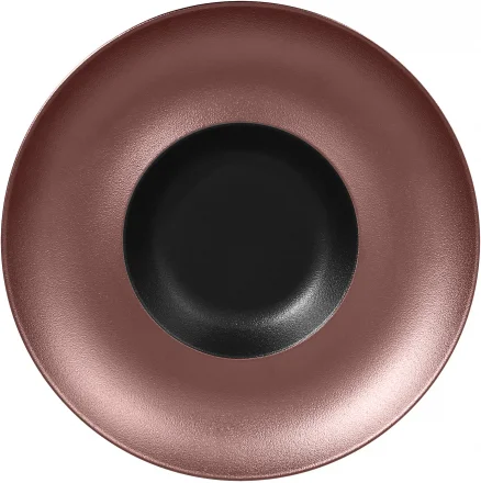 Talerz głęboki gourmet brązowy 26 cm METALFUSION - RAK PORCELAIN