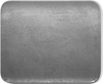 Talerz prostokątny 33x27 cm szary SHALE – RAK PORCELAIN