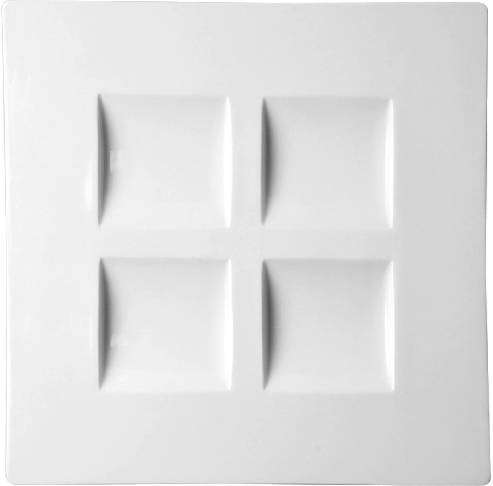 Talerz kwadratowy z 4 wgłębieniami ALL SPICE - RAK PORCELAIN