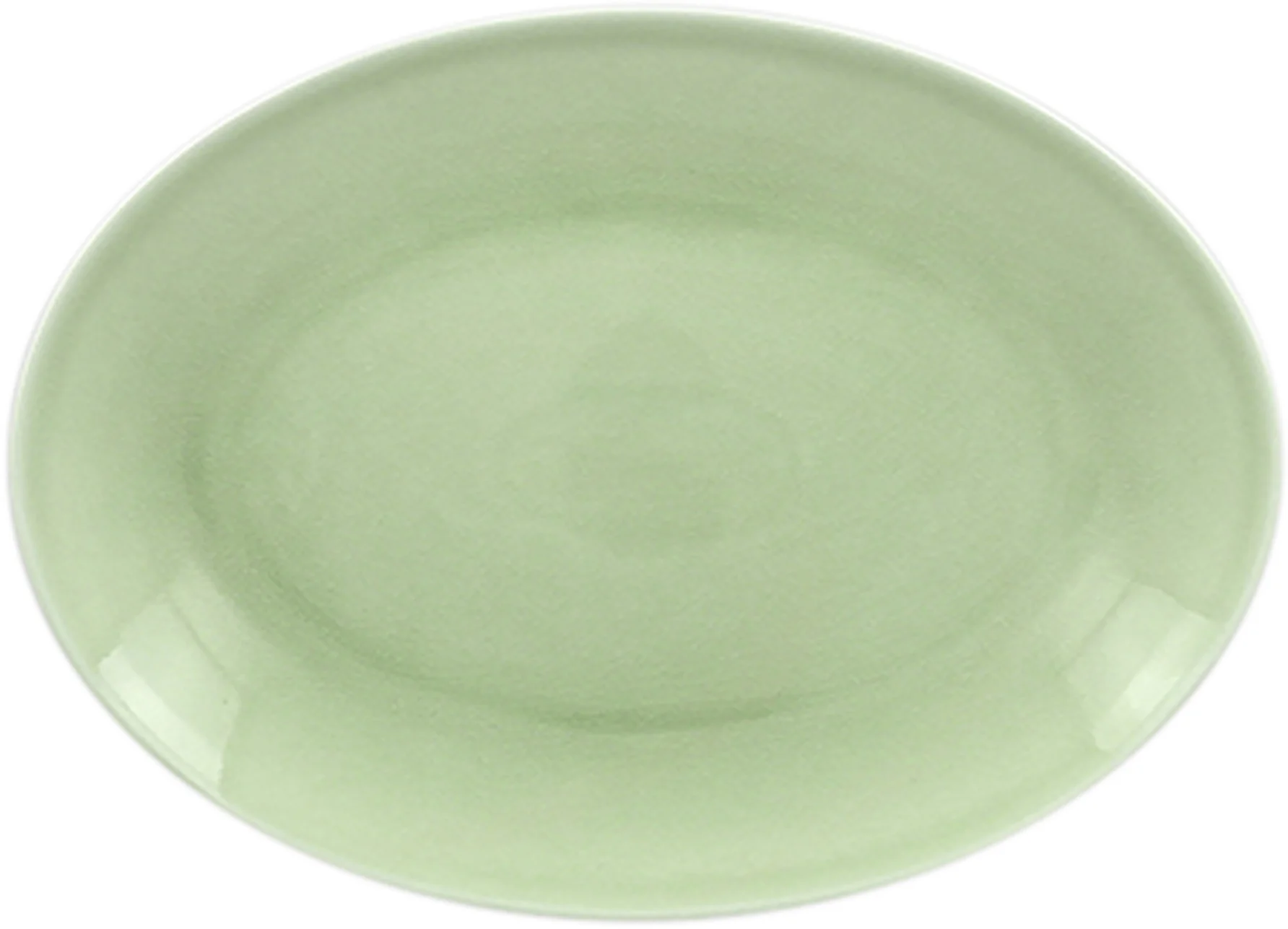 Talerz owalny zielony  26 x 19 cm VINTAGE  - RAK PORCELAIN