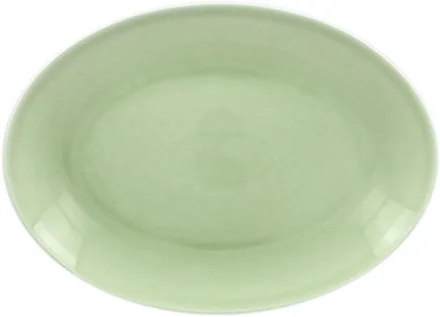 Talerz owalny zielony 26 x 19 cm VINTAGE - RAK PORCELAIN