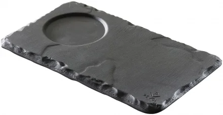 Talerz z wcięciem na kubek 14 x 8 cm BASALT - REVOL