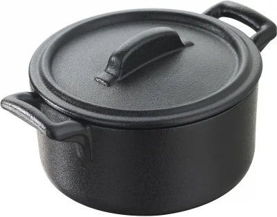 Garnuszek z pokrywą 200 ml BELLE CUISINE NOIR - REVOL