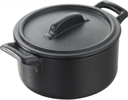 Garnuszek z pokrywą 200 ml BELLE CUISINE NOIR - REVOL