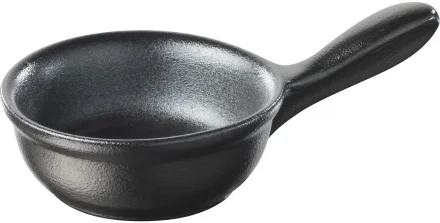 Porcelanowa mini patelnia czarna 20 ml BELLE CUISINE NOIR - REVOL