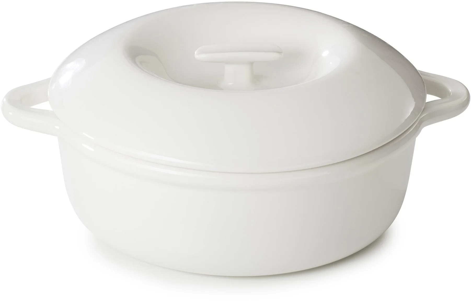Podgrzewacz porcelanowy niski z pokrywką biały,  4 l BOMBANCE - REVOL