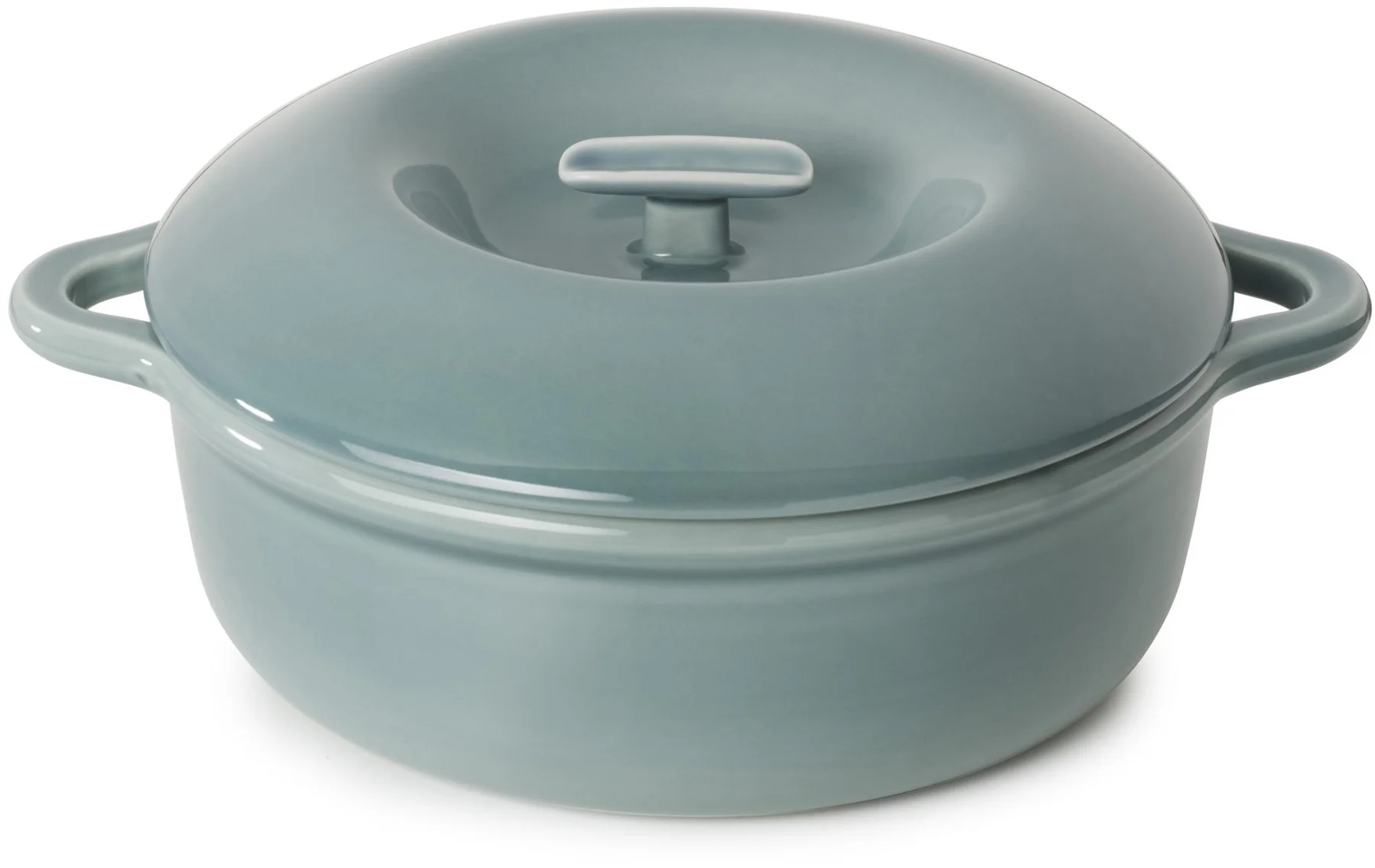 Podgrzewacz porcelanowy niski z pokrywką szary,  4 l BOMBANCE - REVOL