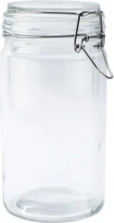 Słoik z klamrą, cylinder, 1000 ml (kpl. 4 szt)